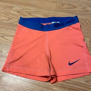 Nike pro spandex shorts